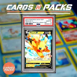 Carte Pokemon Pikachu V SWSH285 PROMO Epee et Bouclier PSA 10 GEM MINT 🔥 - Image 1