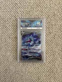 Pokemon TCG Suicune v GG38/GG70 Alternative Art, Crown Zenith Ace 10 - Image 1