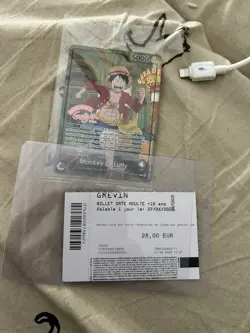 Carte One Piece TCG – Monkey D. Luffy OP13-001 – Musee Grevin Paris Exclusive - Image 1
