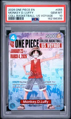 2026 ONE PIECE PROMOS #055 MONKEY D. LUFFY PSA 10 - Image 1