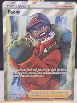 Pokemon TCG Peony 197/198 Chilling Reign Ultra Rare Full Art Holo - Image 3