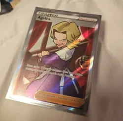 Pokemon Agatha Trainer Card Full Art Chilling Reign 186/198 Pokemon TCG - Image 1