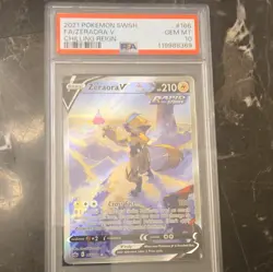 Pokemon TCG 2021 Chilling Reign Zeraora V Alt Full Art Holo 166/198 PSA 10 - Image 1