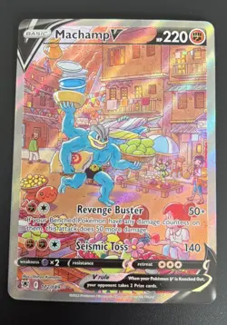 Pokemon TCG Machamp v Astral Radiance Card 172/189 NM/M Alternative Art Rare - Image 1