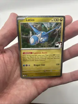 101/132 Latios Prize Pack Series 8 Stamped Pokemon TCG Mega Cosmos Holo - Image 3