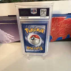 1999 Pokemon Fossil Moltres Holo Rare #12/62 PSA 8 Graded English - Image 2