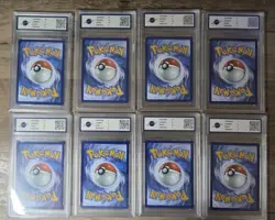 Bundle 8 Pokemon Card Slabs Bundle RKT Graded Double Rare - Image 2