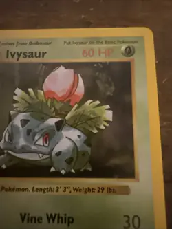 Pokemon Ivysaur Base Set (Shadowless) Uncommon 60 HP 030/102 Regular English - Image 4