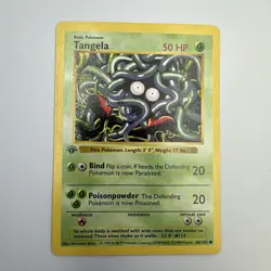 Pokemon Card 1st Edition Shadowless Tangela Base Set 66/102 - Image 1