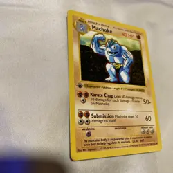 Pokemon Machoke Base Set Shadowless 1st Edition Uncommon 34/102 - Image 2