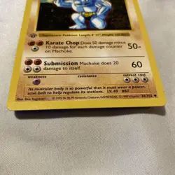 Pokemon Machoke Base Set Shadowless 1st Edition Uncommon 34/102 - Image 4