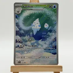 Vanillish White Flare Holo Illustration Rare Pokemon TCG Card 112/086 SV - Image 1