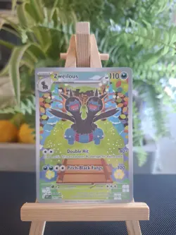 Pokemon TCG Zweilous 147/086 Illustration Rare White Flare SV11W IR NM - Image 1