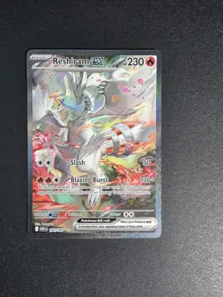 Pokemon TCG White Flare: Reshiram EX Card 166/086 Sir Near Mint Condition - Image 1