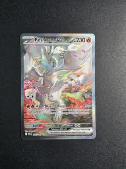 Pokemon TCG White Flare: Reshiram EX Card 166/086 Sir Near Mint Condition - Image 2