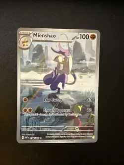 Pokemon Mienshao 134/086 SV White Flare Illustration Rare Holo NM card - Image 1