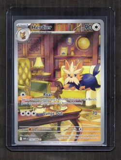 Herdier 155/086 Illustration Rare - White Flare - Pokemon TCG - Image 1
