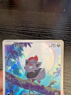 Pokemon TCG Zorua 142/086 Illustration Rare (IR) - White Flare - English - NM - Image 3
