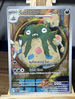 Pokemon TCG S&V White Flare Garbodor Illustration Rare Card 141/086 - Image 1