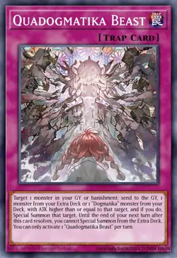 DOOD-EN078 - Quadogmatika Beast YuGiOh 1st Ed - Image 1
