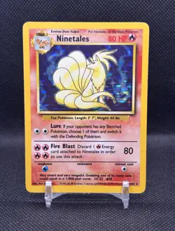 Ninetales 12/102 Holo Rare Pokemon TCG Card 1999 Base Set English - Image 1