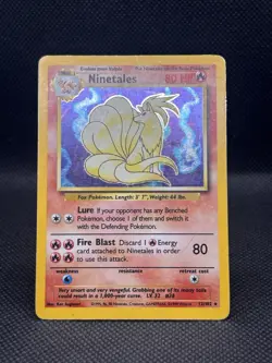 Ninetales 12/102 Holo Rare Pokemon TCG Card 1999 Base Set English - Image 2