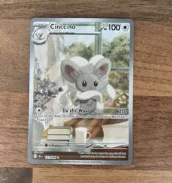 Pokemon TCG Cinccino 153/086 Sv: Black Bolt Illustration Rare Holo English NM - Image 1