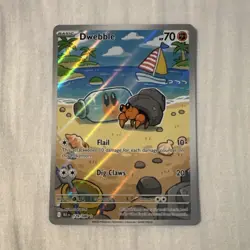Pokemon TCG Dwebble Illustration Rare Sv: Black Bolt English Holo 129/086 - Image 1