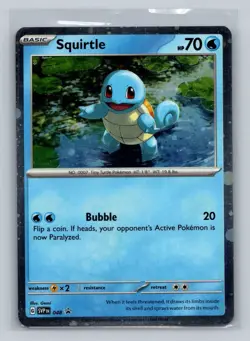 Squirtle - (Cosmos Holo) Promo SV: Scarlet & Violet Promo Cards 048 NM - Image 1
