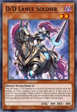 DOOD-EN001 - D/D Lance Soldier YuGiOh 1st Ed - Image 1