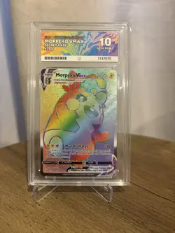Pokemon TCG Morpeko VMAX 204/202 Sword & Shield Secret Rare Holo EN Ace 10 - Image 1