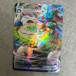 Pokemon TCG Snorlax VMAX Holo 142/202 Sword & Shield HP340 Ultra Rare EN - Image 1