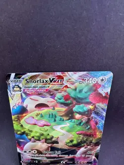Pokemon TCG Snorlax VMAX 142/202 Swsh01 Sword & Shield Holo Ultra Rare - Image 2