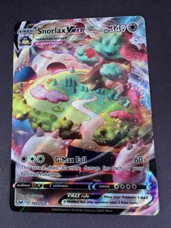 Pokemon TCG Snorlax VMAX 142/202 Swsh01 Sword & Shield Holo Ultra Rare - Image 3