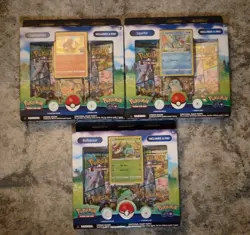 Pokemon TCG: GO Pin Collection Set of 3 Charmander Squirtle Bulbasaur New Sealed - Image 1