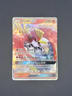 Ho-Oh GX - SM57 - Sun & Moon Promo - Pokemon TCG Card MP to HP Full Art - Image 2