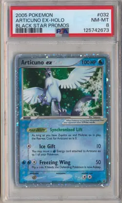 2005 Pokemon Black Star Promos Articuno ex Holo #032 PSA 8 NM-MT EX-Era - Image 1