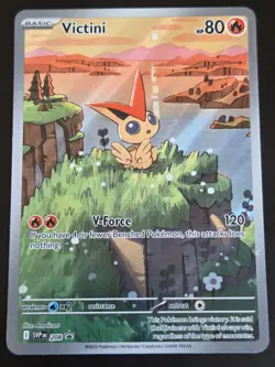 Pokemon Victini SVP 208 Illustration Rare Black Star Promo Card NM - Image 1