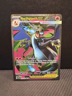 Pokemon TCG Mega Charizard X ex 109/094 Me02: Phantasmal Flames NM Holo - Image 1
