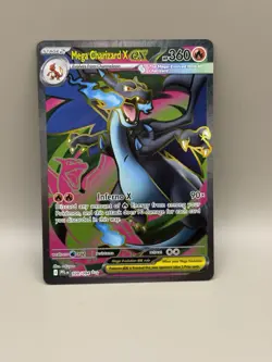 Mega Charizard X ex 109/094 Me02: Phantasmal Flames Holo Pokemon TCG - Image 1