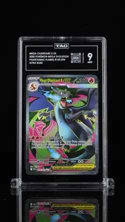POKEMON TCG - PHANTASMAL FLAMES - MEGA CHARIZARD X EX 109/094 - TAG 9 - Image 1