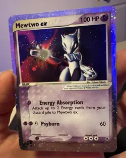 Pokemon TCG Mewtwo ex 101/109 Holo Ruby & Sapphire Ultra Rare Eng 2003 - Image 1