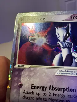 Pokemon TCG Mewtwo ex 101/109 Holo Ruby & Sapphire Ultra Rare Eng 2003 - Image 2