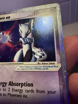 Pokemon TCG Mewtwo ex 101/109 Holo Ruby & Sapphire Ultra Rare Eng 2003 - Image 3