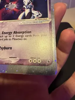 Pokemon TCG Mewtwo ex 101/109 Holo Ruby & Sapphire Ultra Rare Eng 2003 - Image 4