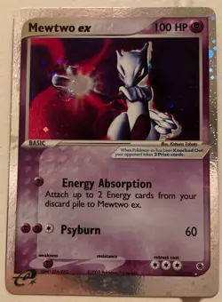 2003 POKEMON EX RUBY & SAPPHIRE card #101/109 MEWTWO EX-HOLO - Image 1