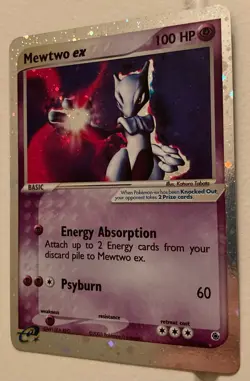 2003 POKEMON EX RUBY & SAPPHIRE card #101/109 MEWTWO EX-HOLO - Image 2
