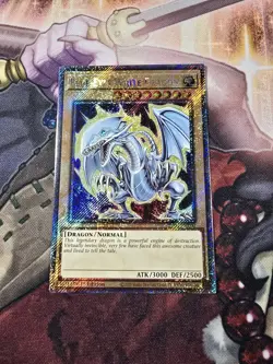 BLUE-EYES WHITE DRAGON - 1ST EDITION PLATINUM SECRET RARE RA04-EN108 YUGIOH VLP - Image 2