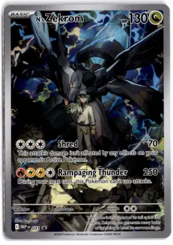 N's Zekrom 031 Holo Promo ME: Mega Evolution Promo Pokemon NM - Image 1
