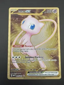 Pokemon Mew ex 205/165 SV Scarlet & Violet 151 Hyper Rare Holo Full Art Metal - Image 3